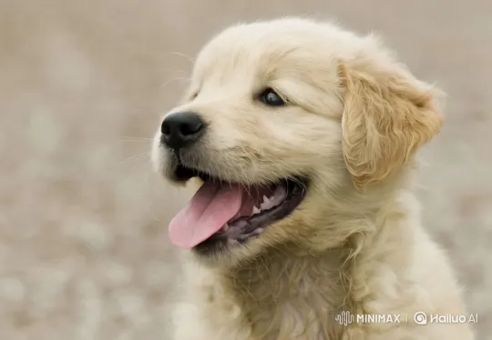 Golden Retriever Puppy: Close-up and Dynamic Camera Work – AI Generated Video | Hailuo AI