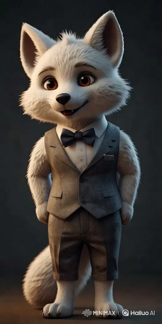 Mystical Fox with Glowing Eyes and Ethereal Background – AI Generated Video | Hailuo AI