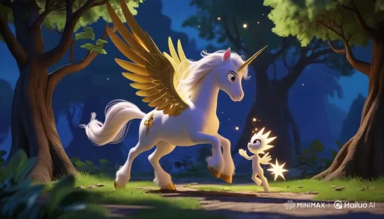 Mystical Forest Confrontation: Lumen, Nova vs. El Viento Sombrío – AI Generated Video | Hailuo AI