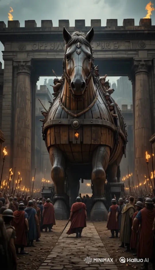 Trojan Horse Deception: Realistic Live2D Animation – AI Generated Video | Hailuo AI