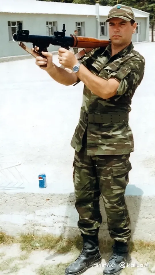 Camouflaged Soldier in Shooting Stance Tracking Shot – AI Generated Video | Hailuo AI