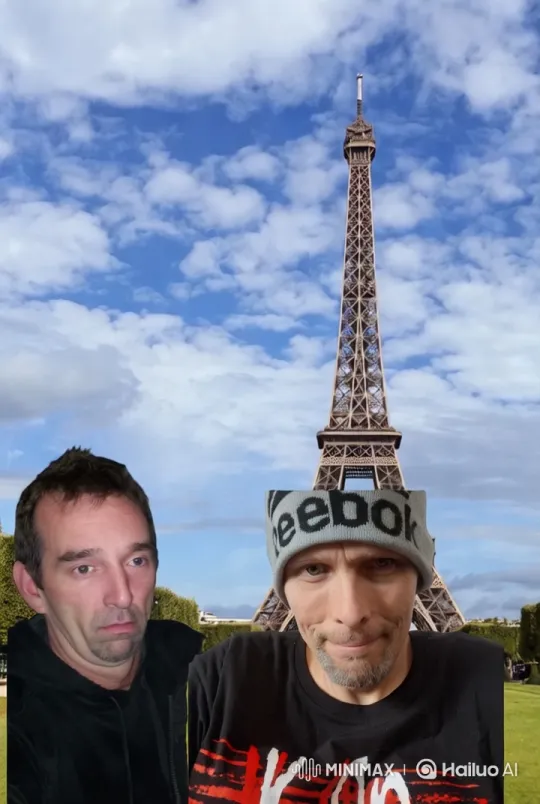 Couple's Intimate Moment at the Eiffel Tower – AI Generated Video | Hailuo AI