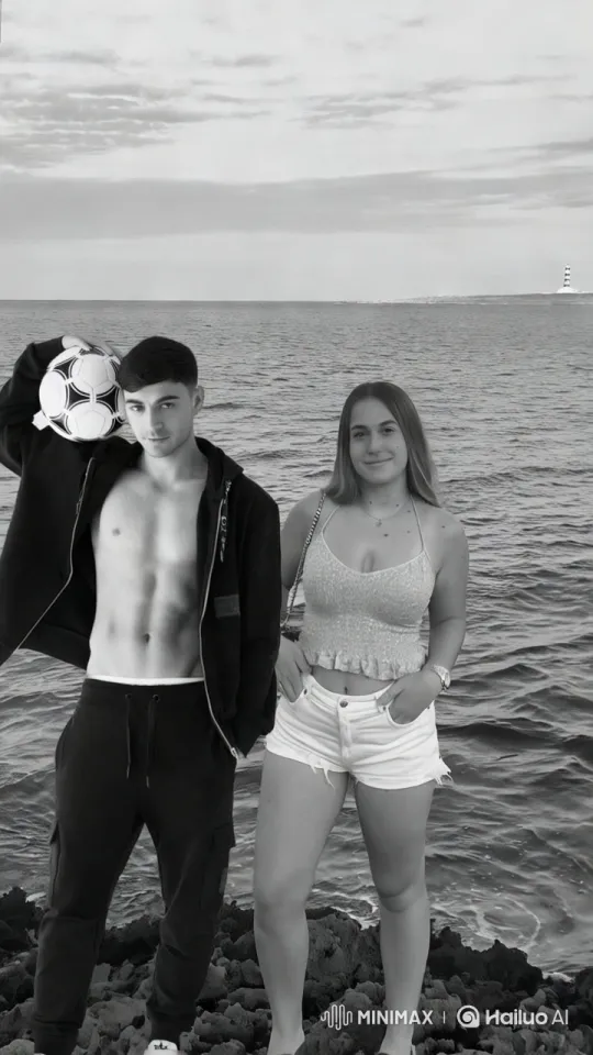 Couple's Serene Moment by the Ocean's Shore – AI Generated Video | Hailuo AI