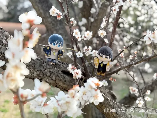 Stuffed Animals Stroll on Blossoming Tree Branch – AI Generated Video | Hailuo AI