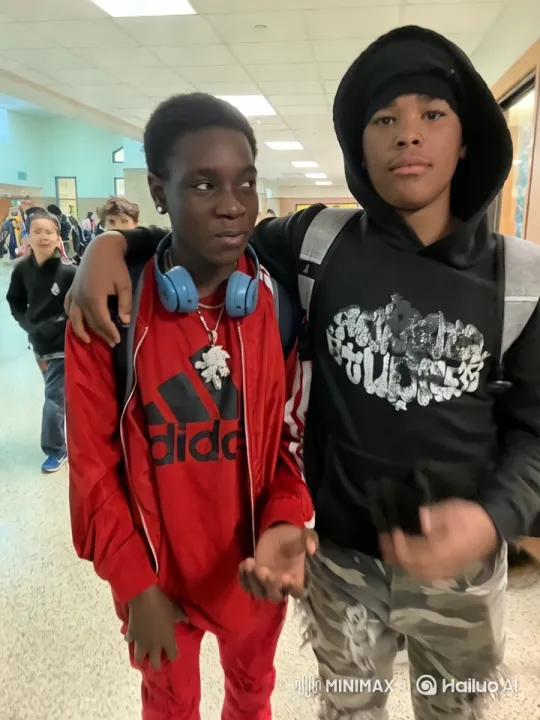 Intimate Kiss in School Hallway Captured on Film – AI Generated Video | Hailuo AI