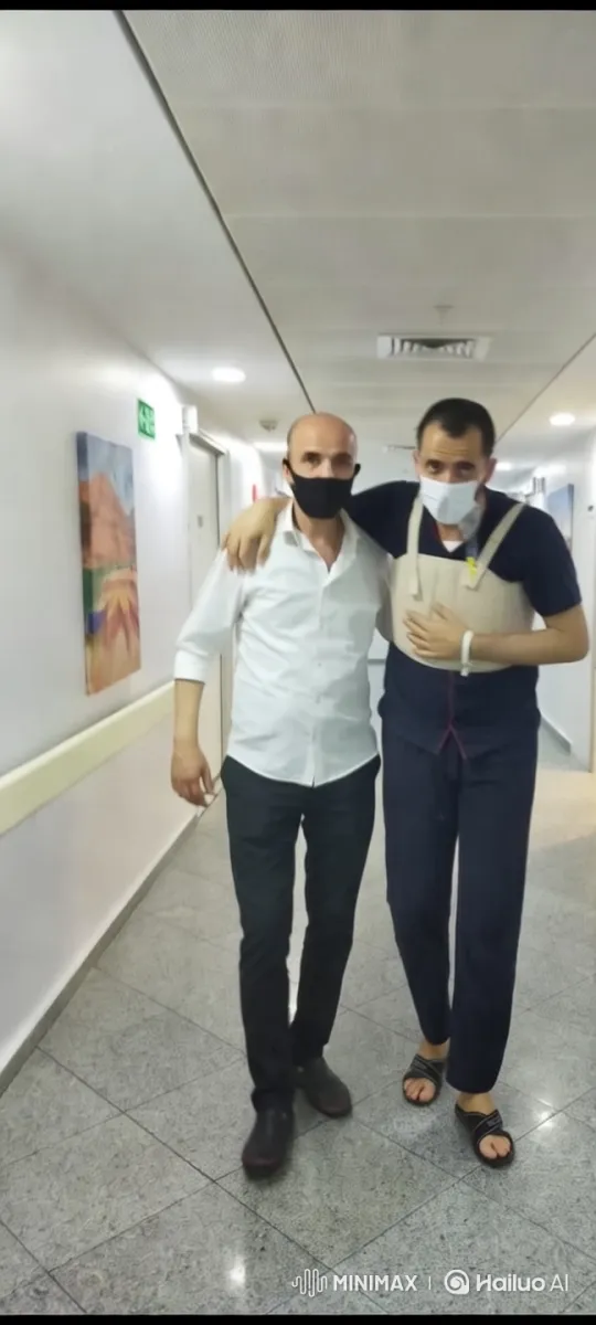 Men Walk in Harmony Through Serene Corridor – AI Generated Video | Hailuo AI