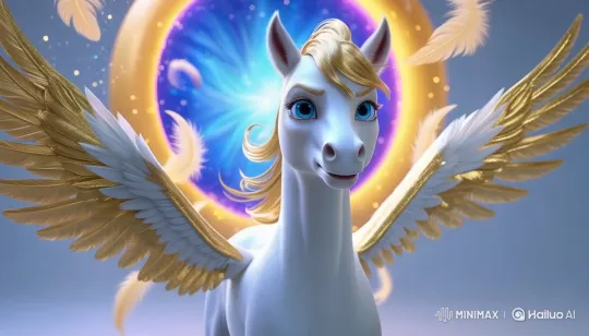 Magical Lumen Pegasus Prepares for Epic Journey – AI Generated Video | Hailuo AI