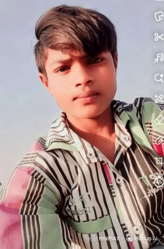 Young Man Kisses Partner in Striped Shirt – AI Generated Video | Hailuo AI