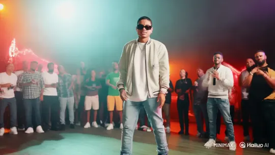 Man Dominates Dance Floor with Stylish Moves – AI Generated Video | Hailuo AI
