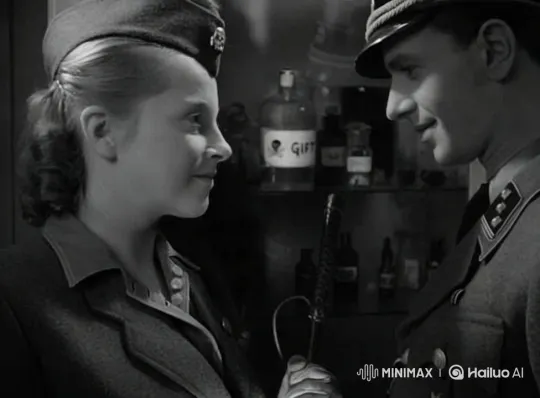 Intimate Tension in Dimly Lit Military Scene – AI Generated Video | Hailuo AI