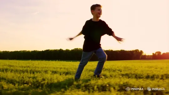 Dancer Performs 'Griddy' in Ohio Fields – AI Generated Video | Hailuo AI