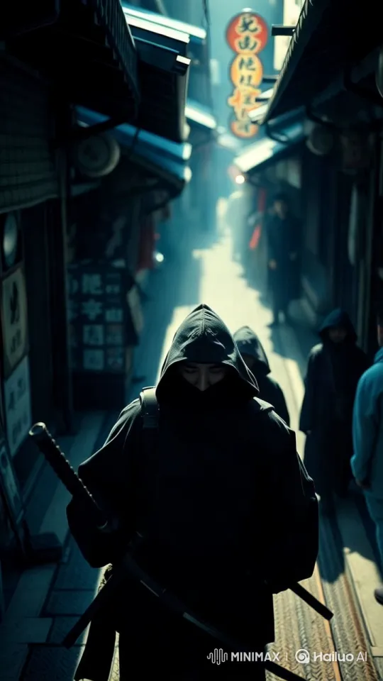 Ninjas in Feudal Japan: Espionage, Hierarchy, and Aesthetic Stealth – AI Generated Video | Hailuo AI