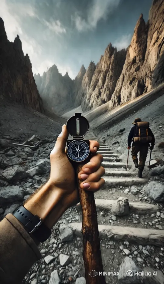 Valley of Cliffs: Hiker's Journey and Grand Landscape – AI Generated Video | Hailuo AI