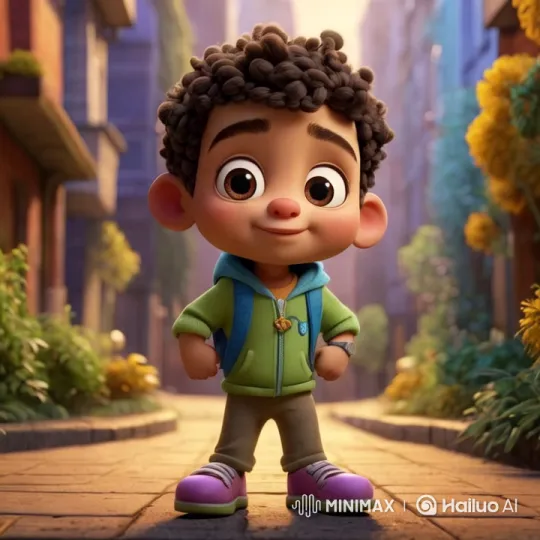 Animated Character in Lively, Aesthetic Street Setting – AI Generated Video | Hailuo AI