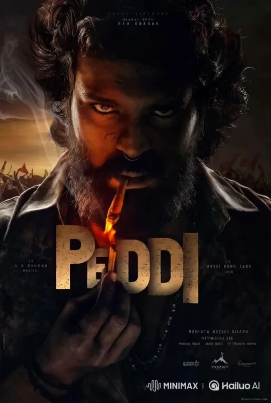 Rugged Character with Torch Amidst Fiery Sky – AI Generated Video | Hailuo AI