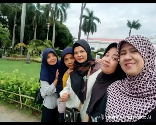Hijab-Wearing Group Performs Kungfu in Serene Garden – AI Generated Video | Hailuo AI