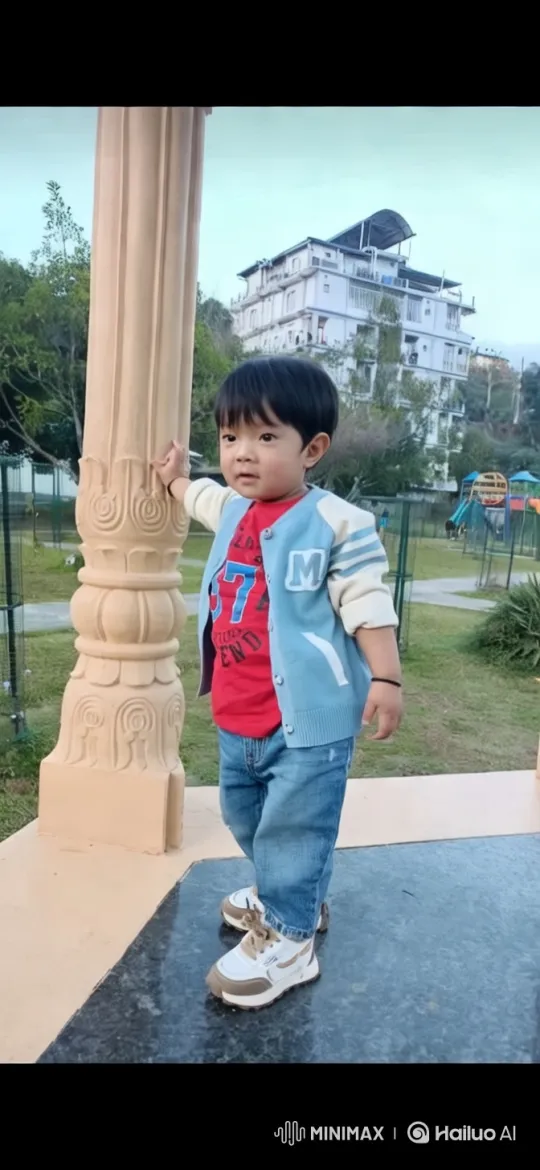 Child's Graceful Backflip in Serene Park Setting – AI Generated Video | Hailuo AI