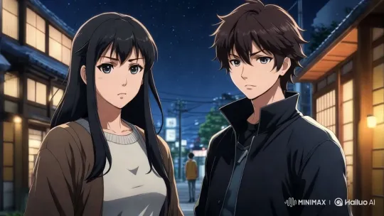 Mysterious Encounter on a Traditional Japanese Street – AI Generated Video | Hailuo AI