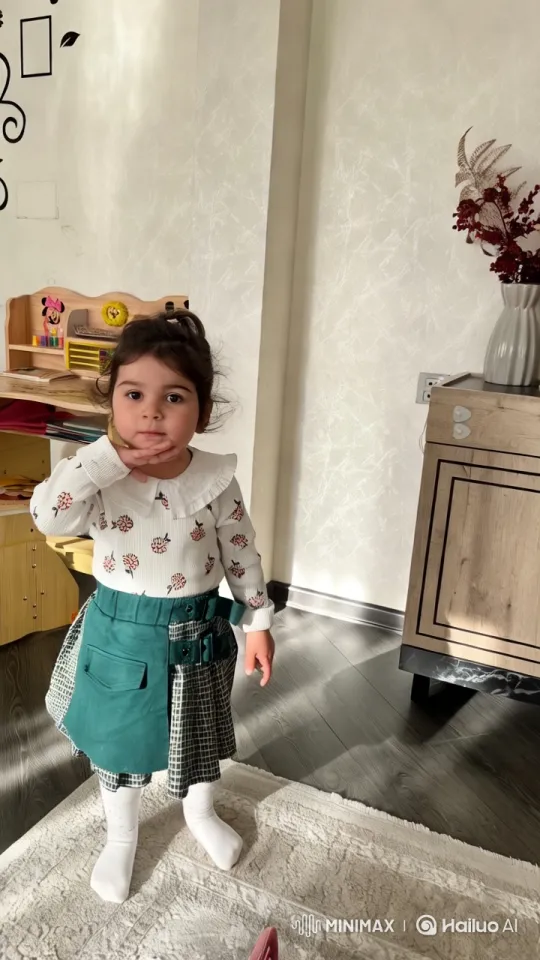 Child in Stormy Indoor Environment – AI Generated Video | Hailuo AI