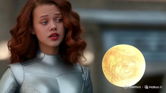 Woman Bonds with Enchanted Orb in Futuristic Scene – AI Generated Video | Hailuo AI