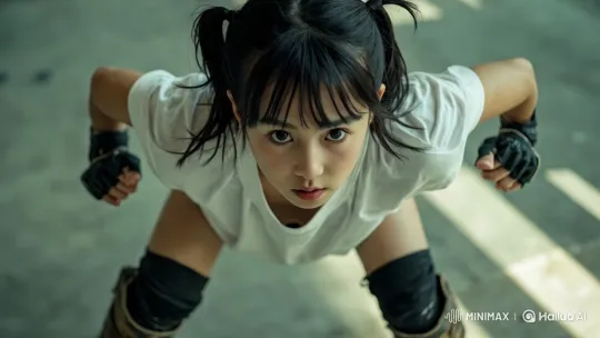 Athletic Woman Prepares for Battle in High-Style Video – AI Generated Video | Hailuo AI