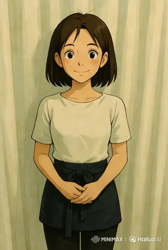 Ghibli-style Animation: Young Women Bowing Politely – AI Generated Video | Hailuo AI