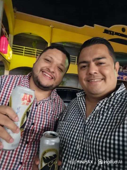 Intimate Moment Between Two Men in Vibrant Night Setting – AI Generated Video | Hailuo AI