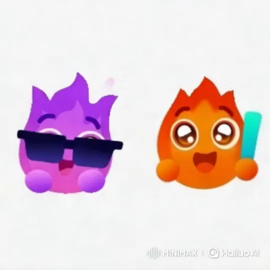 Animated Flames Experience Sadness and Surprise with Milk – AI Generated Video | Hailuo AI