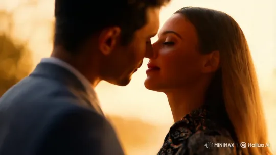 Intimate Moment Captured with Cinematic Elegance – AI Generated Video | Hailuo AI