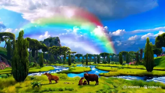 Realistic Reimagining of the Biblical Garden of Eden – AI Generated Video | Hailuo AI