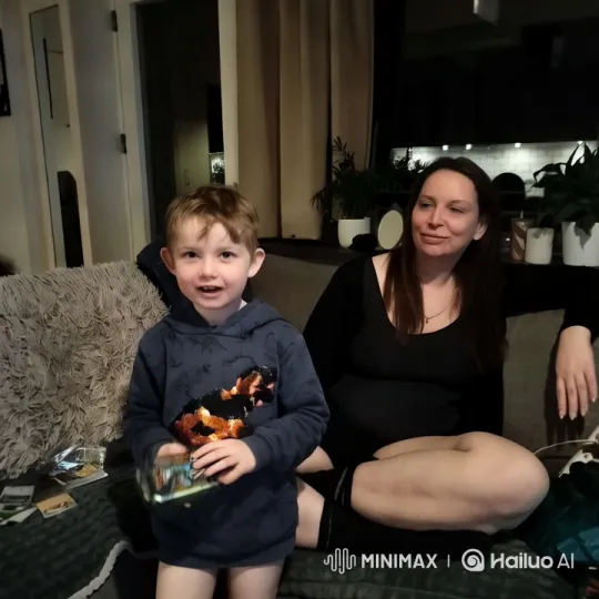 Boy Transforms into Spiderman, Encounters Vampire in Cozy Living Room – AI Generated Video | Hailuo AI