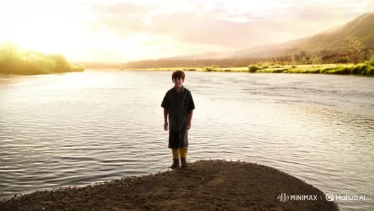 Boy Walks on Water, Meets Whale in Surreal Scene – AI Generated Video | Hailuo AI
