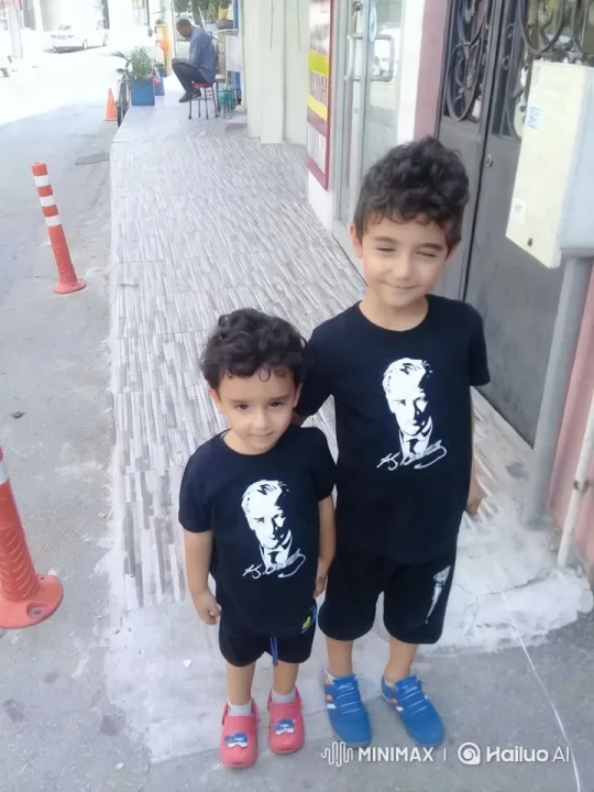 Two Boys Walk Hand in Hand in Urban Setting – AI Generated Video | Hailuo AI