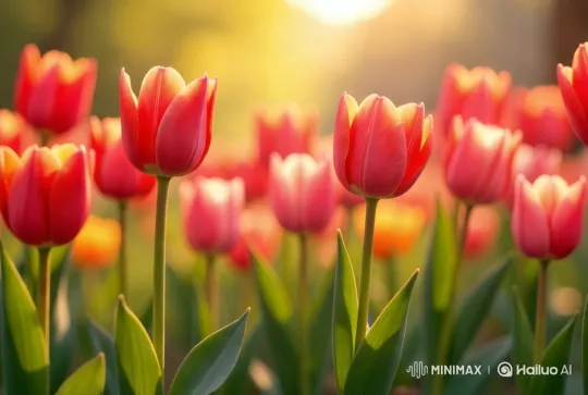Vibrant Tulip Field with Dynamic Camera Work – AI Generated Video | Hailuo AI