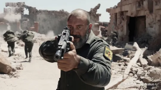 Spanish Soldier in Intense Iraq Conflict Scene – AI Generated Video | Hailuo AI
