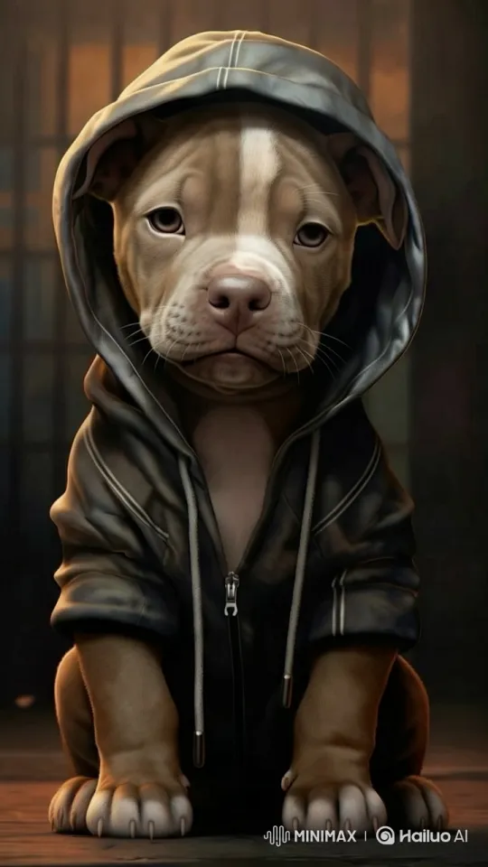 Stylish Puppy in Cozy Hoodie: Aesthetic Video Scene – AI Generated Video | Hailuo AI