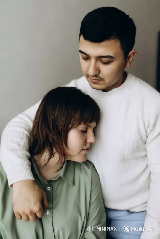 Intimate Moment of Emotional Connection and Comfort – AI Generated Video | Hailuo AI