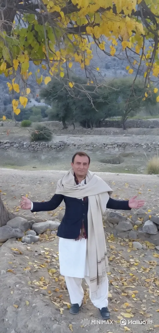 Man Welcomes Affectionate Horse in Serene Landscape – AI Generated Video | Hailuo AI