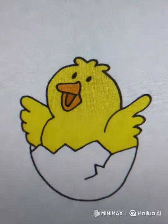 Animated Yellow Chick Joyfully Emerges – AI Generated Video | Hailuo AI