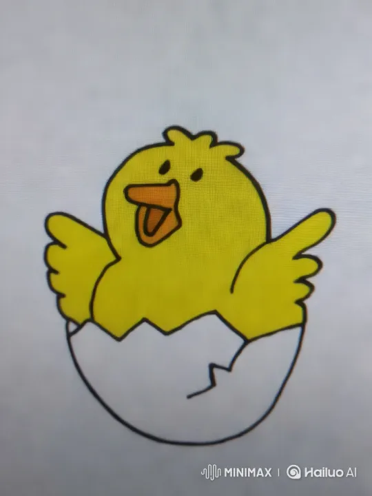 Animated Chick Joyfully Hatches from Egg – AI Generated Video | Hailuo AI