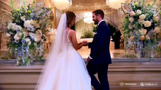 Intimate Wedding Ceremony Captured in Grand Venue – AI Generated Video | Hailuo AI