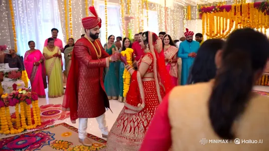 Indian Wedding: Vibrant Rituals and Cultural Splendor – AI Generated Video | Hailuo AI