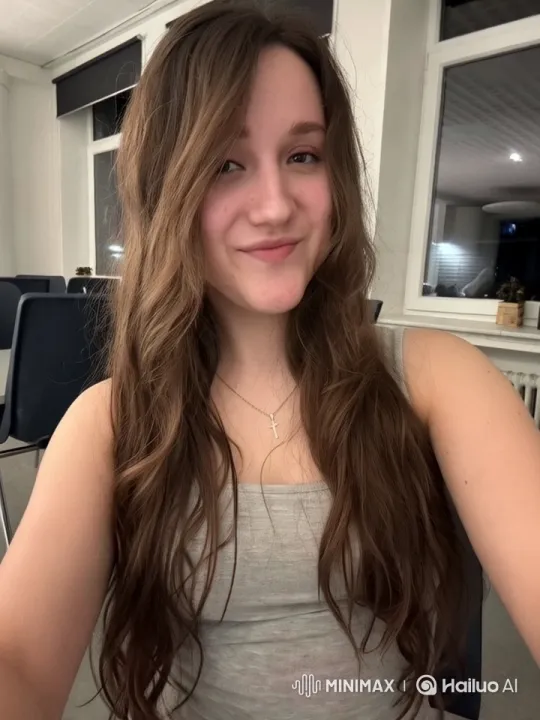 Live2D Animated Portrait: Gentle Movements in Modern Setting – AI Generated Video | Hailuo AI