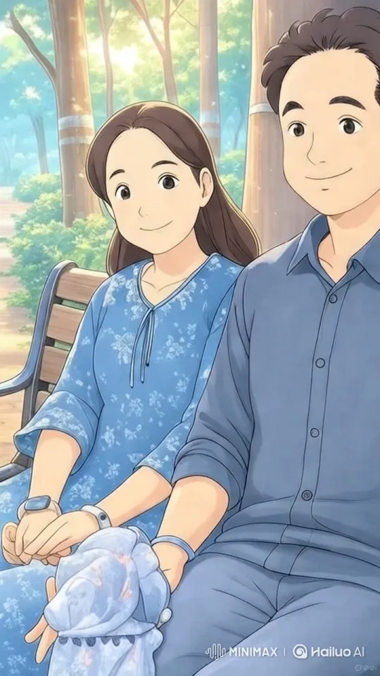 Couple Enjoying a Peaceful Moment in a Lush Forest – AI Generated Video | Hailuo AI