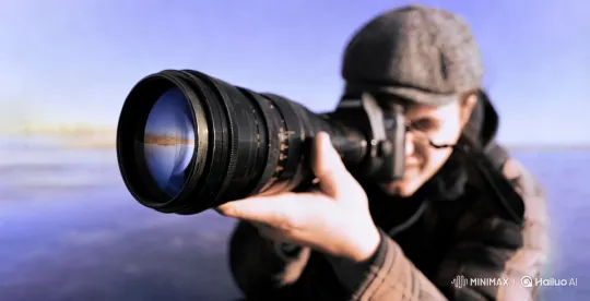 Dynamic Camera Work Showcases Person and Landscape – AI Generated Video | Hailuo AI