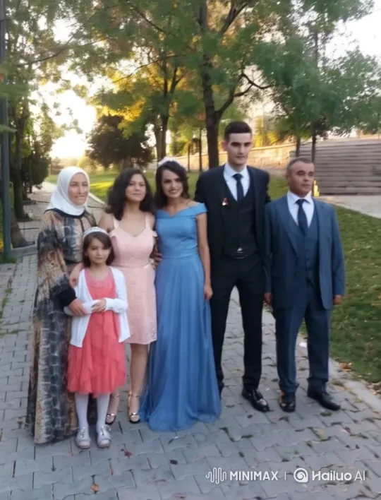 Formal Family Celebrates in Scenic Park Setting – AI Generated Video | Hailuo AI