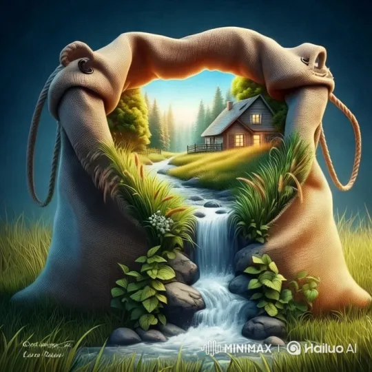 Tranquil Nature and Rustic Cabin Harmony – AI Generated Video | Hailuo AI