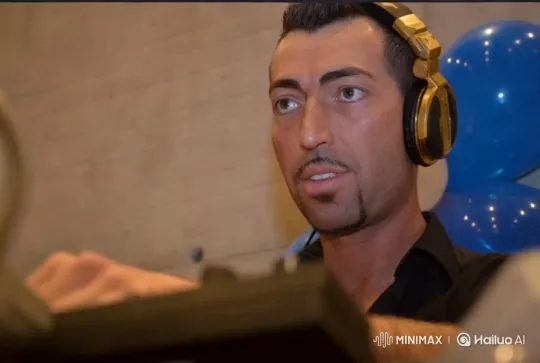 DJ in Focus: Blending Music at a Festive Party – AI Generated Video | Hailuo AI
