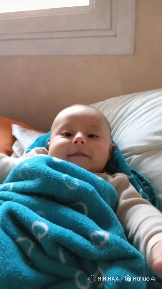 Baby Dancing Joyfully in Cozy Blanket – AI Generated Video | Hailuo AI