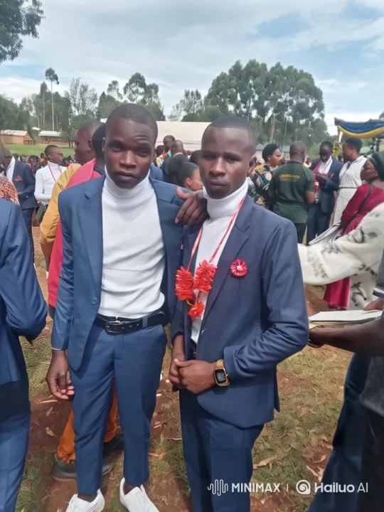 Vibrant Outdoor Event with Dynamic Men in Blue Suits – AI Generated Video | Hailuo AI